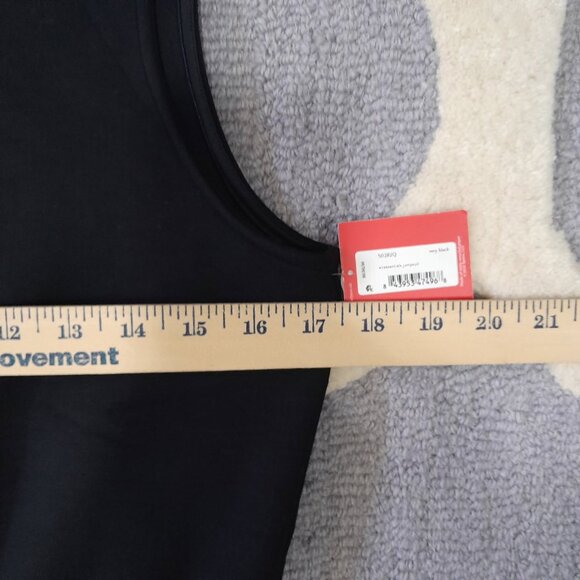 Spanx Airessentials Sleeveless Jumpsuit Medium Petite Black Wide Leg Soft Flowy - Picture 10 of 11